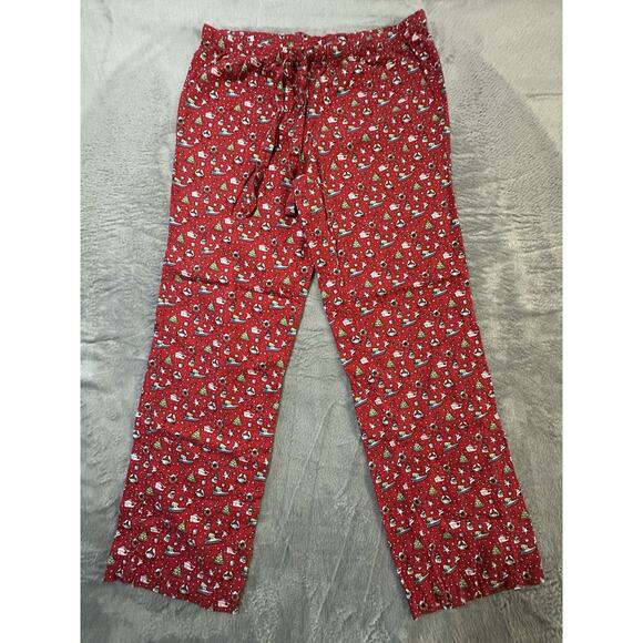 Vineyard Vines Pajama Pants XS Red Christmas Whale Crab Boat Nautical Holiday - Picture 1 of 7